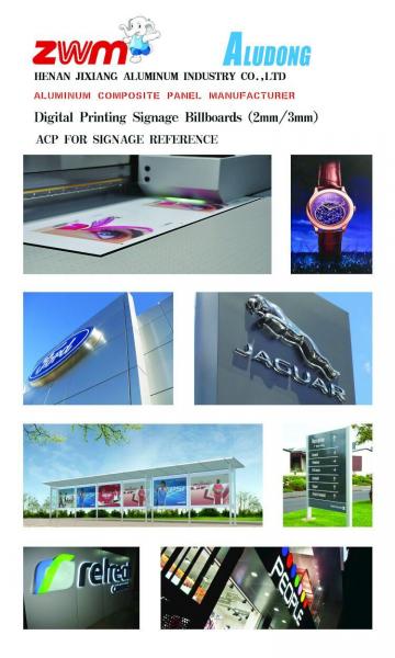 3mm High Glossy Aluminum Composite Sheet For Signage Branding Shopfront Elevation