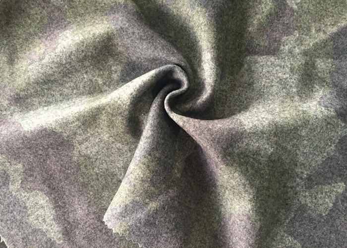Quality Customized Printed Wool Fabric For Winter Coat Flame Retardant wholesale