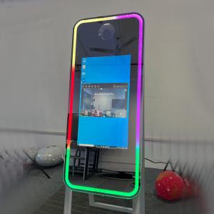 Quality Full Body Selfie Mirror Photo Booth 65 Inch 3 In 1 With LED Lights wholesale