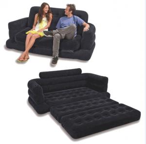 Quality Flocking 5 in 1 inflatable air sofa chair,folding air sofa, multifunction air sofa mattress wholesale