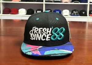 Quality Customize Debossed Snapback Hats And Caps Mens 3D Embroidered With String wholesale