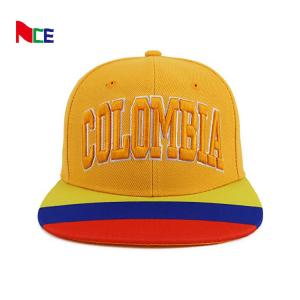 Quality Custom Flat Brim Snapback Hats With 3D Embroidery Logos Hip Hop Snap Back Caps wholesale