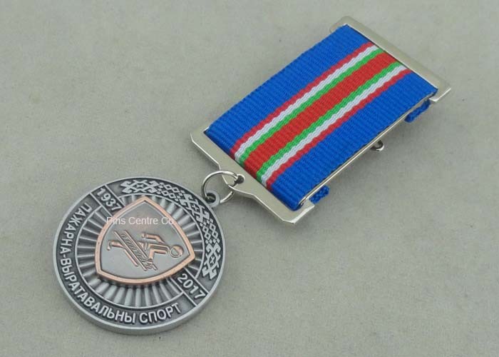 Quality Die Struck Antique Copper Police Medals , Law Enforcement 10K Running Medals wholesale