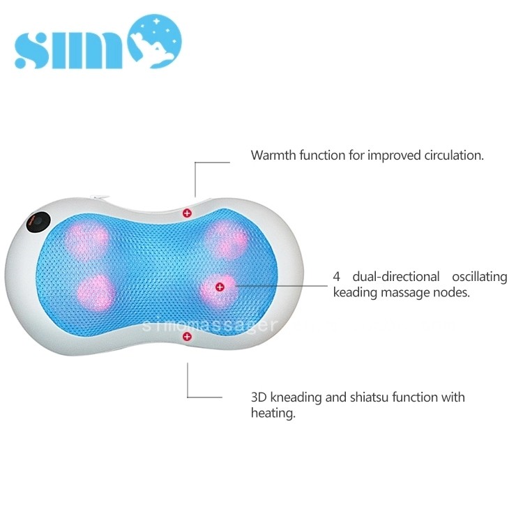 Quality Easy Operation Electric Massage Pillow Heat Treatment With 4 Massage Nodes wholesale