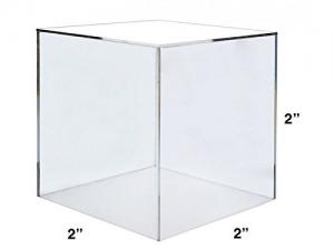 Quality Sculpture Storage Clear Acrylic Cube Display Box wholesale