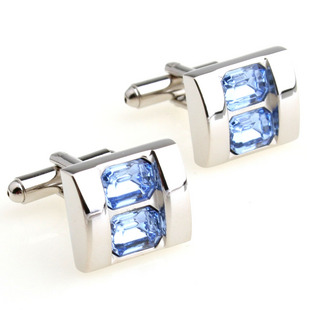Quality Stainless Steel Crystal Cufflinks wholesale