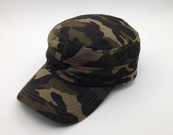 Quality Durable Camouflage Military Cadet Cap Pure Cotton 3d Embroidery Fitted wholesale