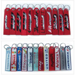 Quality Fabric Promotional Gifts Embroidered Keychain Pantone Color Washable wholesale