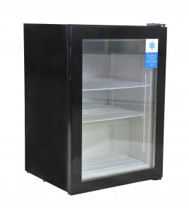 China 98L Glass Door Small Upright Tabletop Frost Free Mini Freezer SD98 on sale