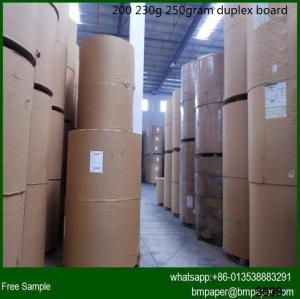 Quality 250/300/350 two sides coated duplex board paper wholesale