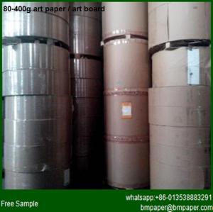 Quality 100gram 105 115 120 128 135gsm C2S Gloss Art Paper wholesale