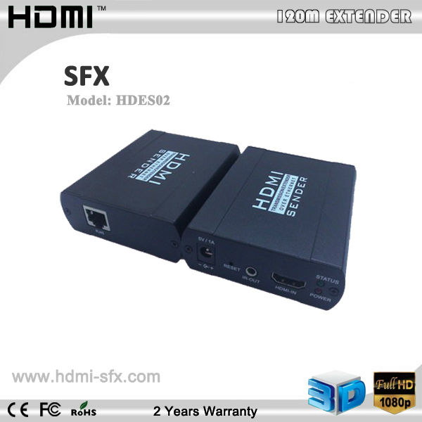 Quality hdmi extender 120m over single cat 5e/6 full hd wholesale