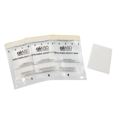 Buy cheap 95 Kpa Medical Clear Biohazard Bags Self Closure For Lab Specimen Transport from wholesalers