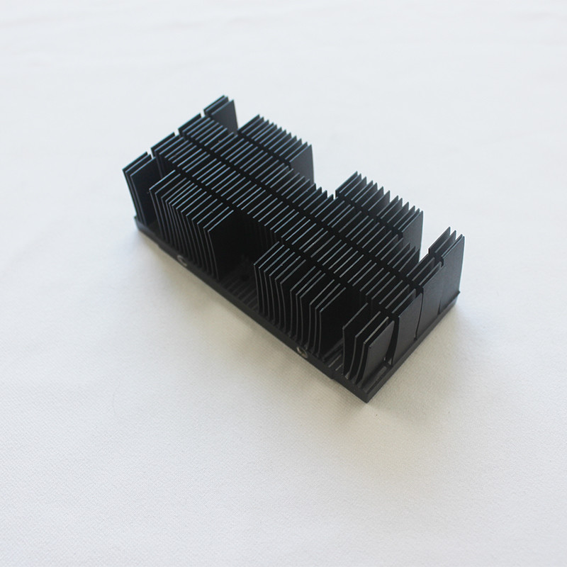 Quality Anodizing Black Bonded Straight Fin Heat Sink Al6063 High Density ISO9001 wholesale