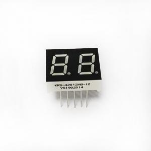 Quality SMD 0.4inch 2 Digit 7 Segment LED Displays lightweight Ice blue color wholesale