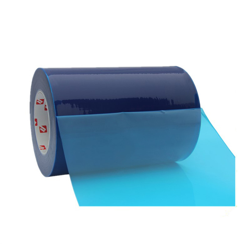 China Self Adhesive Window Protective Film Blue PE For Glass Security 10mm-1500mm on sale