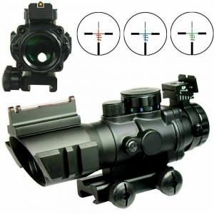 China 4x32 RGB Prism BDC Rifle Tactical Holographic Sight With Optical Fiber Sight Pointing And Aiming on sale