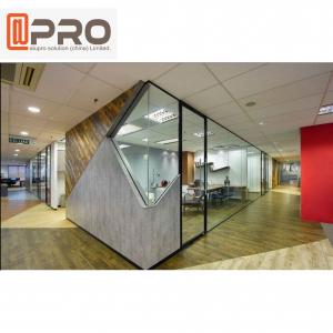 Quality Aluminium Frosted Glass Office Partition Board Etched Glass Office Partition wholesale