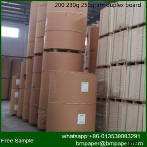 Quality Indonesia 230gsm/250gsm White Coated Duplex Card Board Paper Grey Back wholesale