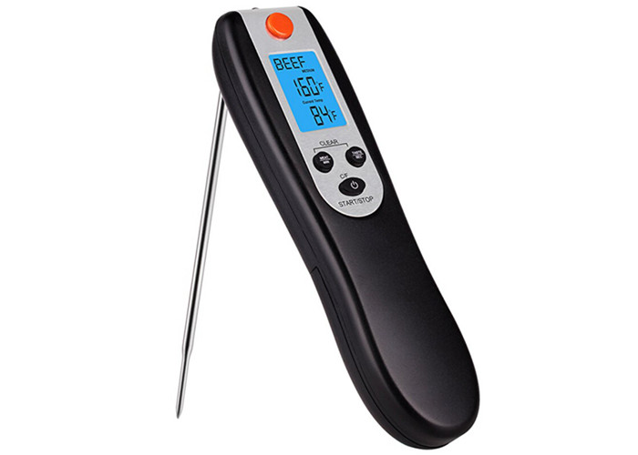 Quality Instant Read Foldable BBQ Meat Thermometer , Digital Meat Thermometer With Talking Function wholesale