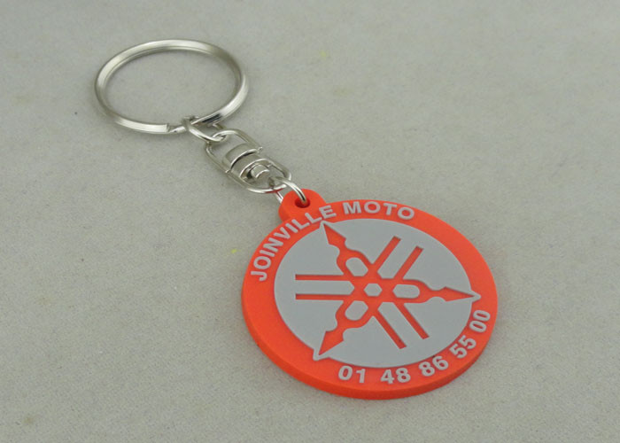 Quality 2D PVC Injection Keychain For Business Promotion , Customized PVC Badges. wholesale