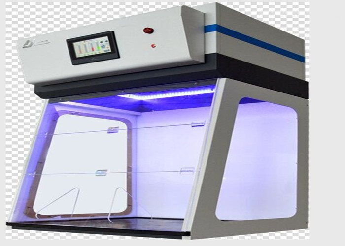 China Chemistry Lab Ductless Fume Hood Benchtop All Steel Material LCD Touch Screen Control on sale