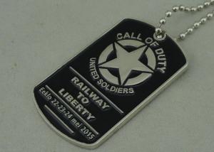 Quality Military Die Casting Zinc Alloy Metal Pet Tag Dog Id Tags Nickel Plating wholesale