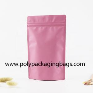 China Smell Proof Standing Aluminium Foil Ziplock Pouches on sale