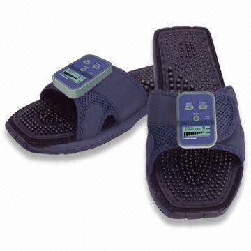 Quality Feel Welaxe Massaging Slippers with Therapeutic Massage Soles and Leg Clamps wholesale