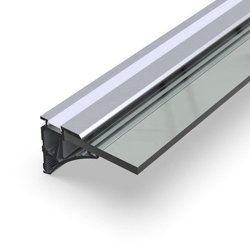 Quality Surface Mounted Plasterboard LED Profile , Silver Extruded Aluminum LED Channel wholesale