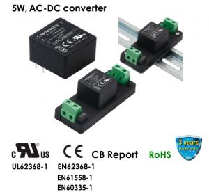 China 5W AC DC Converter Dual Output 3.3VDC 5VDC 1 × 1 Inch Compact Size on sale