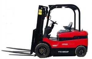 Quality YTO 2.5ton Logistics Machinery Battery Powered Forklift With 5m Lifting Height wholesale