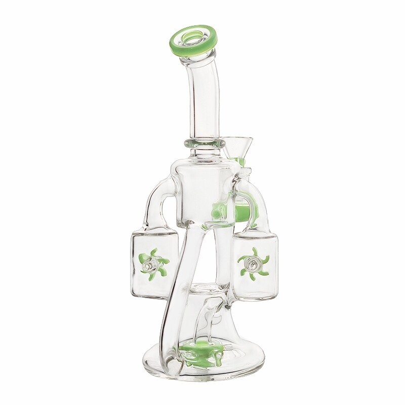 Quality Double Propeller Percolator Bong | Spinning Perc Dab Rig wholesale
