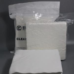 China Knit 2 Ply Cleanroom Polyester Wipes Lint Free Sterile Wipes Ultrasonic Sealed Edge on sale