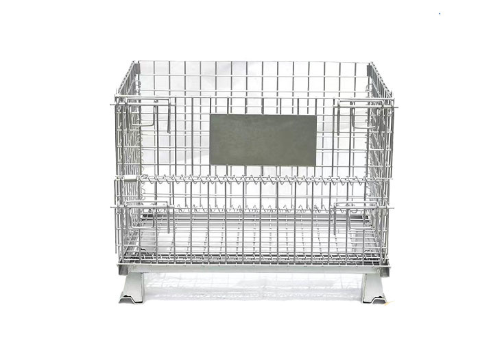 Quality Turnover Box Ss304 Foldable Wire Mesh Cage Alkali Resistant Metal Butterfly wholesale