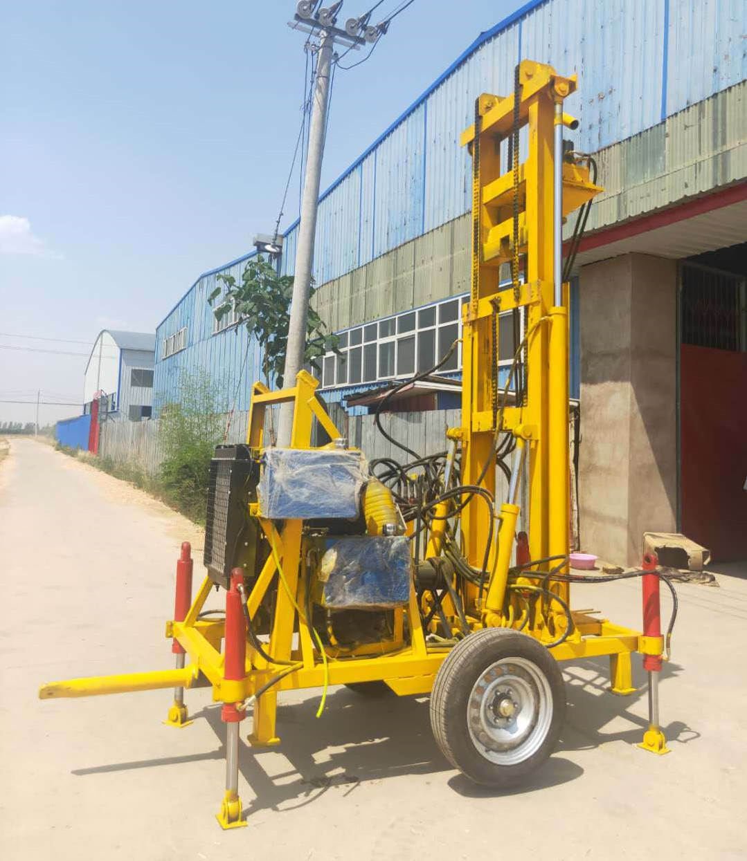 Quality 60rpm Dia450mm Well Drilling Machine With 4 Cylinder Diesel Engine wholesale