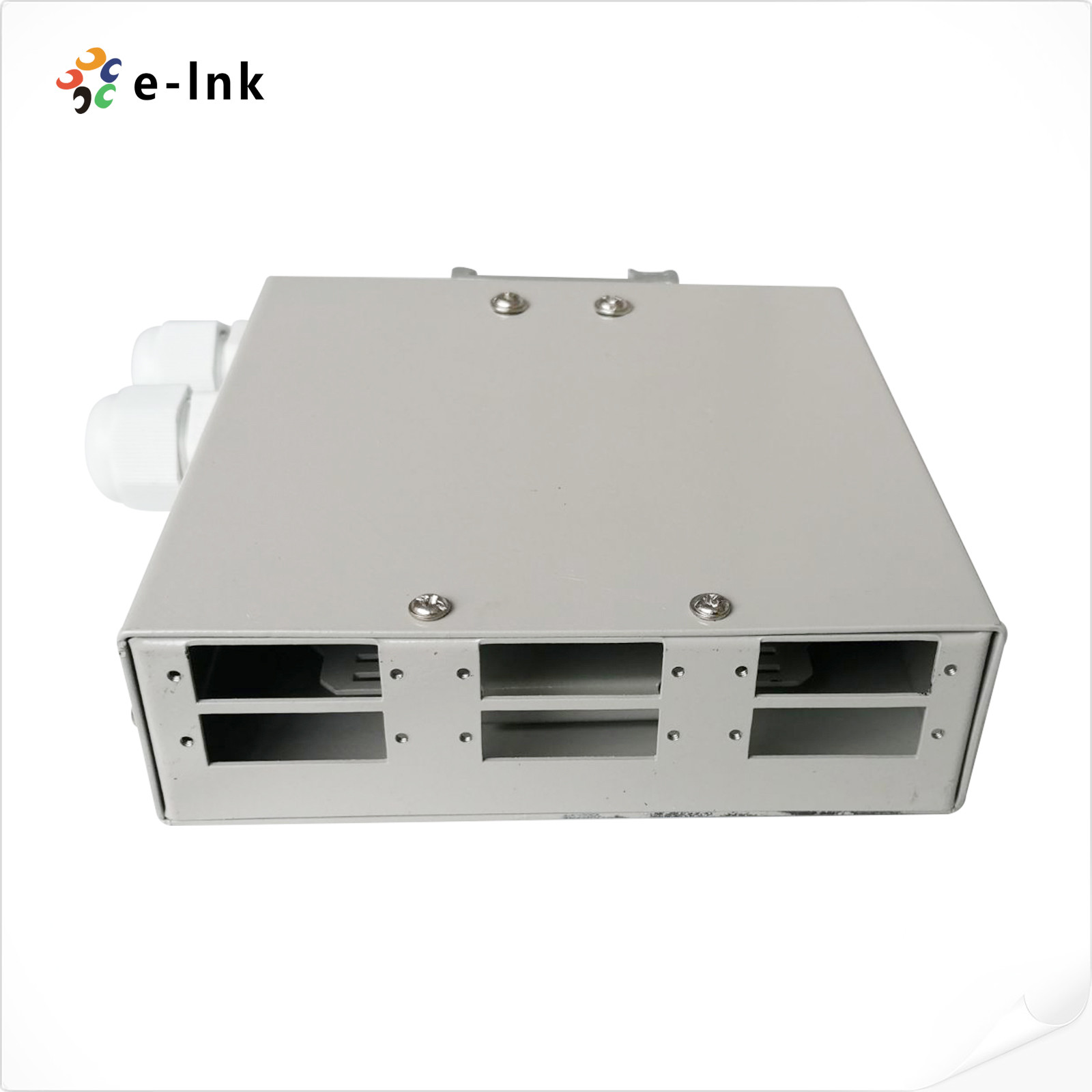 China 6 Ports Din Rail Fiber Splice Box For 6 Port SC ST LC Duplex Adapter on sale