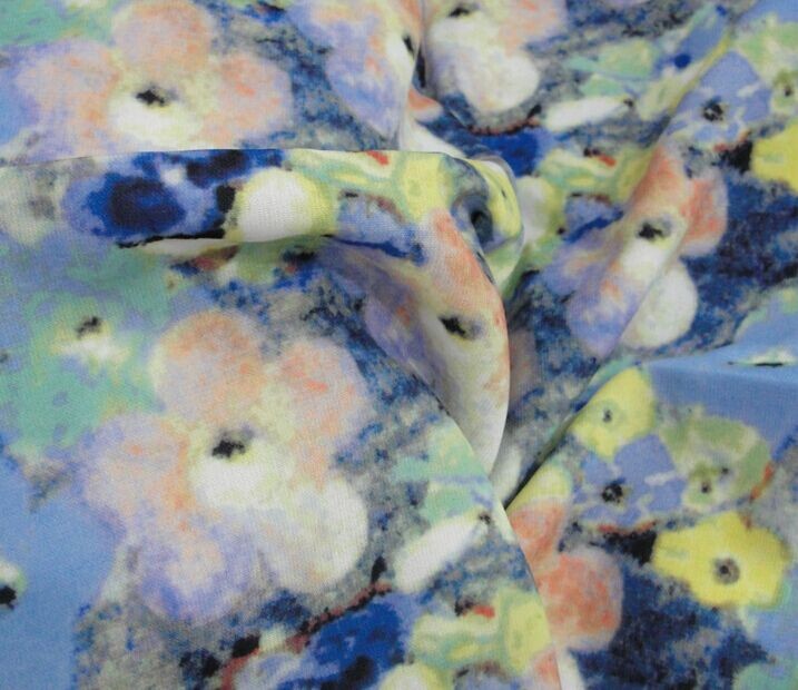 China Wool peach print fabric on sale