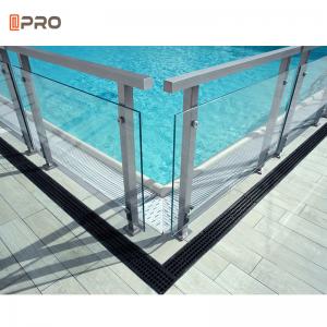 Quality Interior Glass Swimming Pool Aluminum Handrails Stainless Steel Stairs Balustrades wholesale