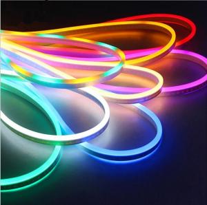 Quality 10mm LED Neon Flex Light , RGB 12V Silicone LED Neon Rope Light wholesale