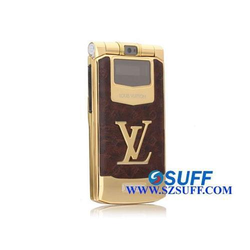 Cheap Louis Vuitton LV8 Luxury Dual SIM Cards Flip Gold GSM Mobile Phone of android