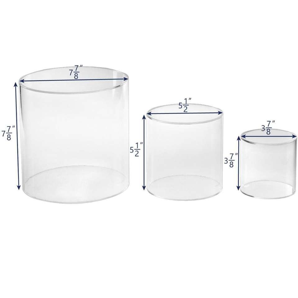 Quality Clear Acrylic Cylinder Riser , Round Acrylic Risers For Display wholesale