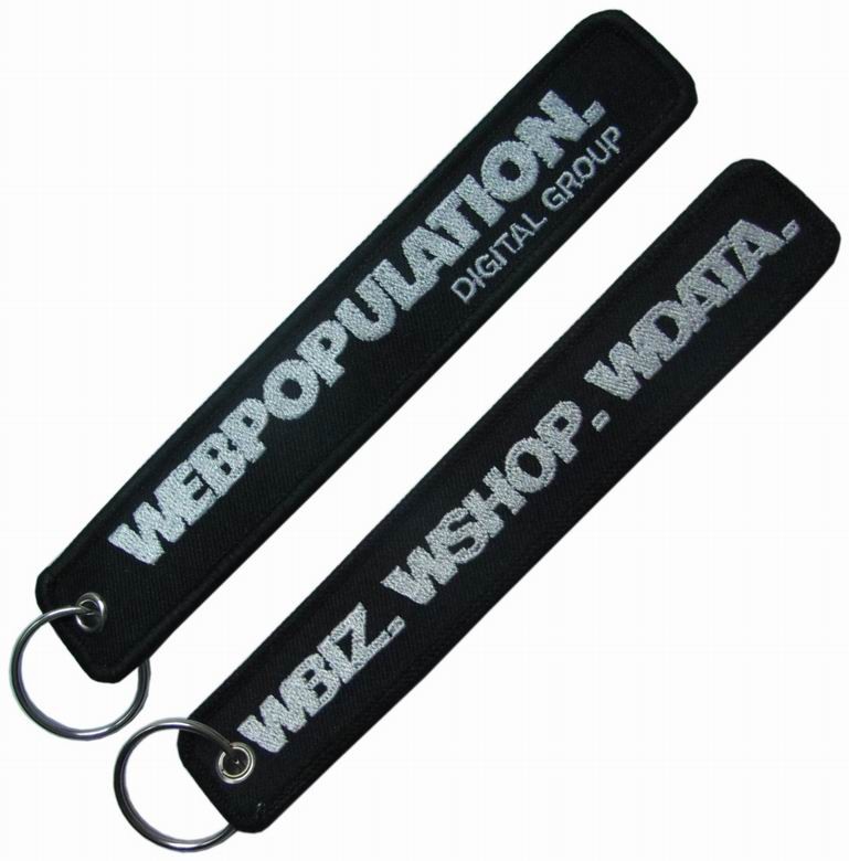 Quality Custom Logo Embroidery Key Chains Remove Before Flight Keychain For Airplane wholesale