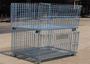 Quality 50 * 50 Hot Dip Galvanized Metal Pallet Cage Multifunctional Storage Frame wholesale