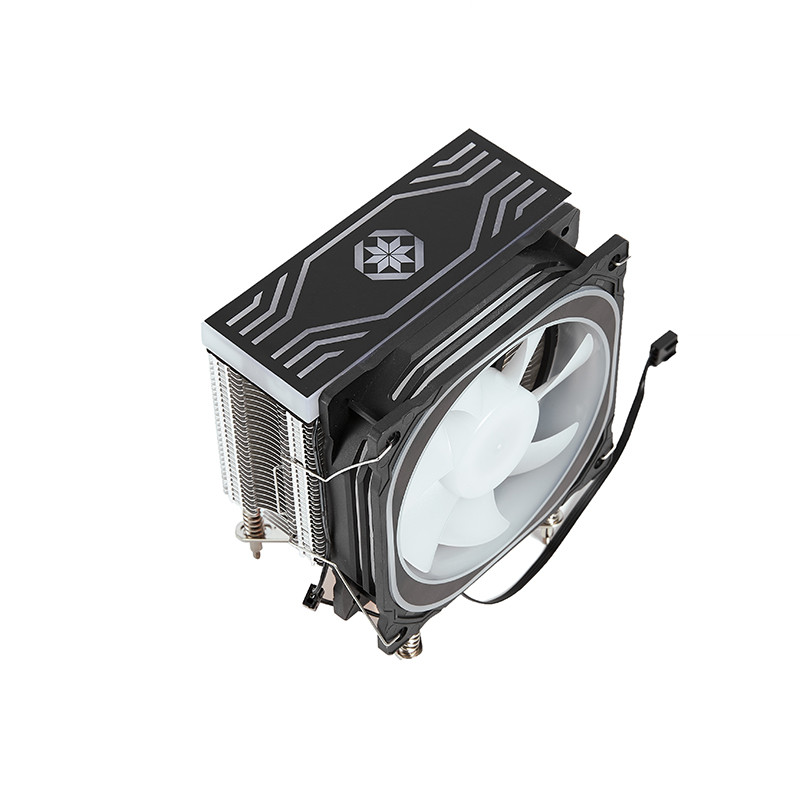 Quality 4pcs Pipe Black And White CPU Cooler , 12VDC ISO9001 CPU Liquid Cooling Radiator wholesale