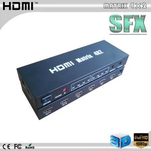 Quality hdmi matrix 4 in 2 out Full HD 1080P wholesale