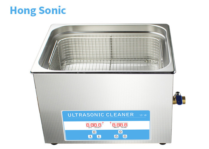 Quality 40000Hz Digital Control Ultrasonic Parts Cleaner With 450W Heating Power 15L wholesale