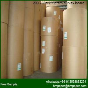 Quality 300g / 350gram one Side White Coated Grey Back Duplex paper Board wholesale