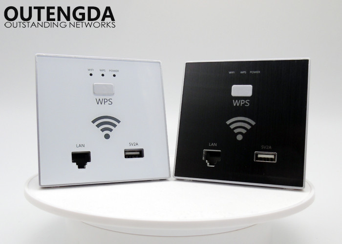 China 300Mbps Indoor Wall Plate Wireless Access Point RJ45 In-Wall AP Wireless Routers on sale