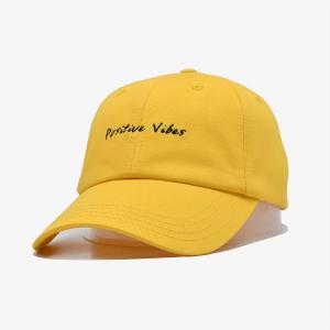 Quality Embroidery Outdoor Sports Dad Hats Light Yellow Color Cotton Fabric For Unisex wholesale